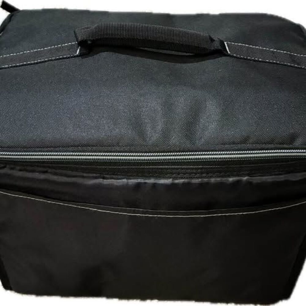 Black Soft-side, insulated cooler bag with handle